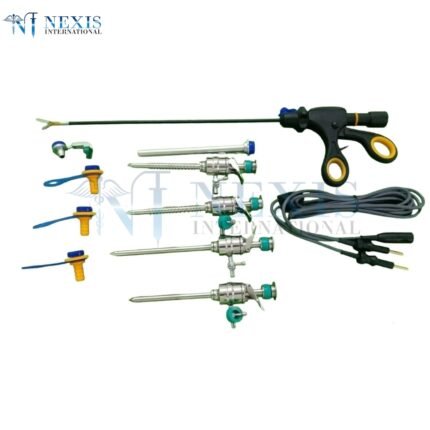 Laparoscopic Bipolar Forceps Trocar Surgical Instruments Set 5mm 10mm 11Pc